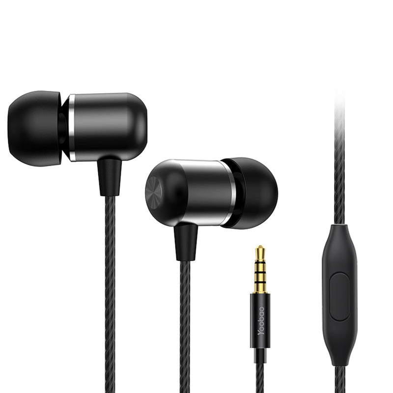 YOOBAO YBL-1 Stereo In-Ear Earphones 3.5mm Wired Headphones with Built-in Mic YOOBAO YBL-1 Stereo In-Ear Earphones 3.5mm Wired Headphones with Built-in Mic